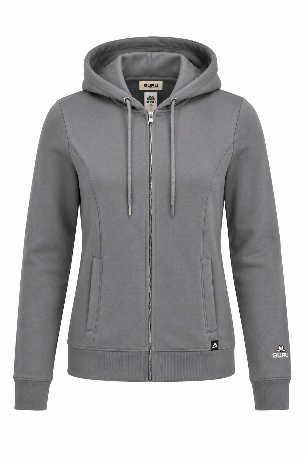 Felpa Donna Full Zip E Cappuccio  GD6010