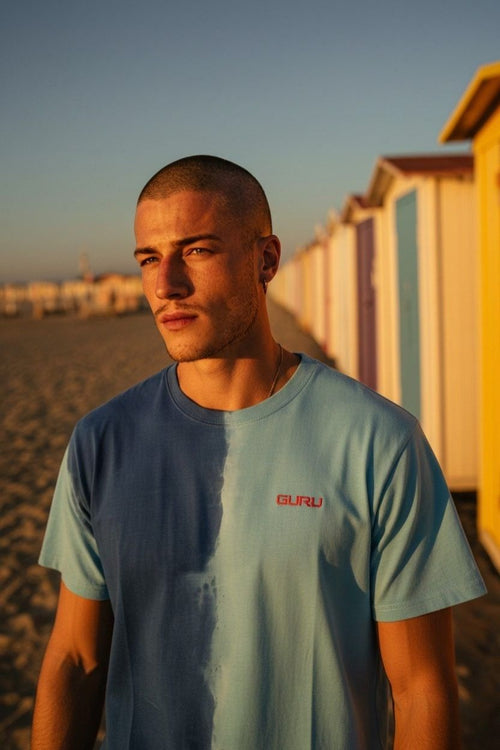 Load image 1 in gallery view. T-shirt Uomo GURU Tie Dye Split GM104