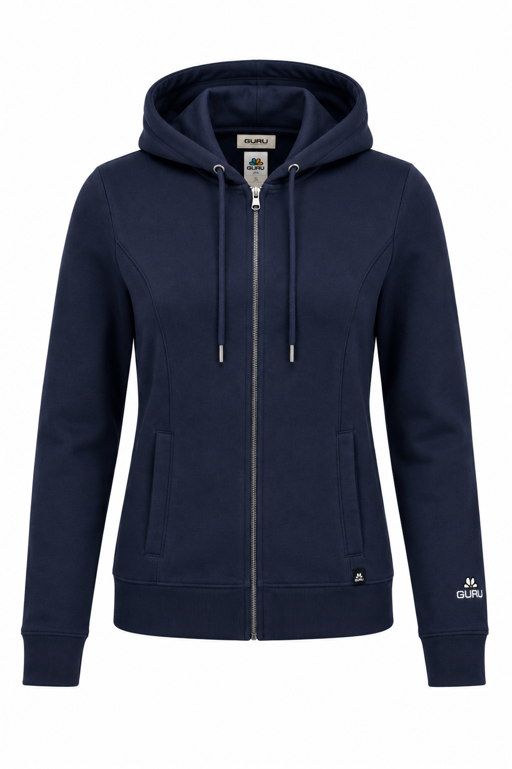 Felpa Donna Full Zip E Cappuccio  GD6010