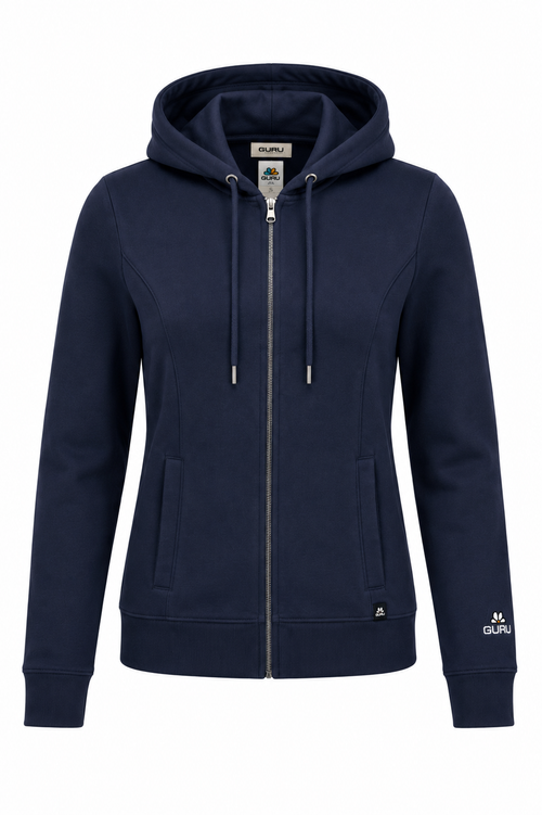Carica immagine 1 in visualizzazione galleria. Felpa Donna Full Zip E Cappuccio  GD6010