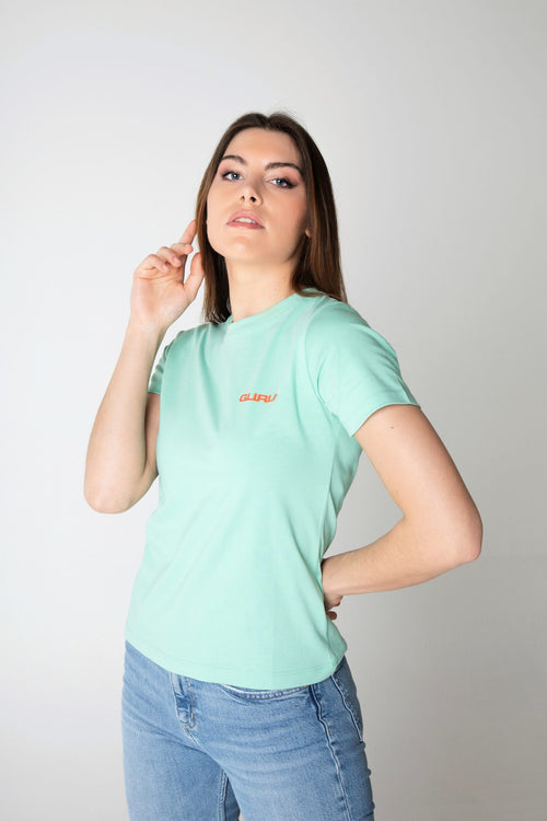 Load image 1 in gallery view. T-Shirt Donna GURU Flower MC99D