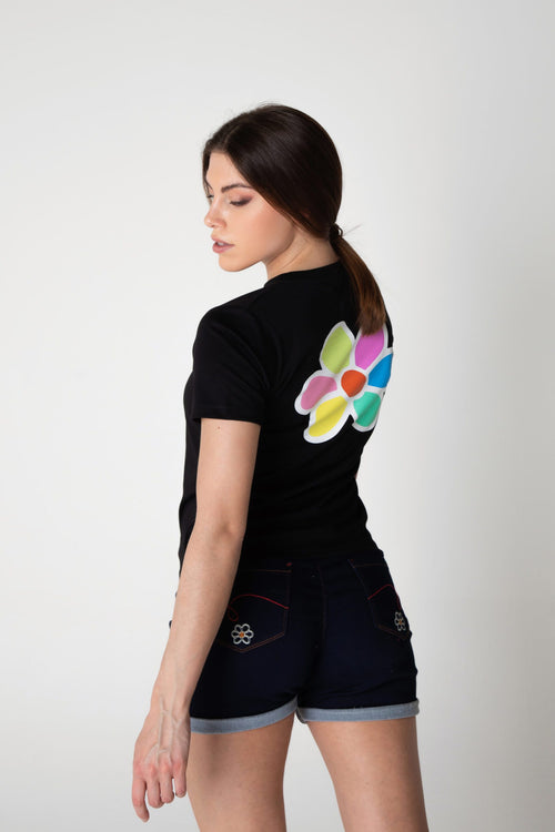 Carica immagine 1 in visualizzazione galleria. T-Shirt Donna GURU Flower Multicolor 1302