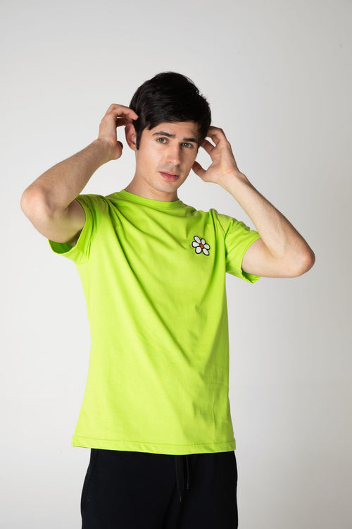 Charger l'image 1 dans la galerie. T-Shirt Homme GURU Fleur Brodé 1306U