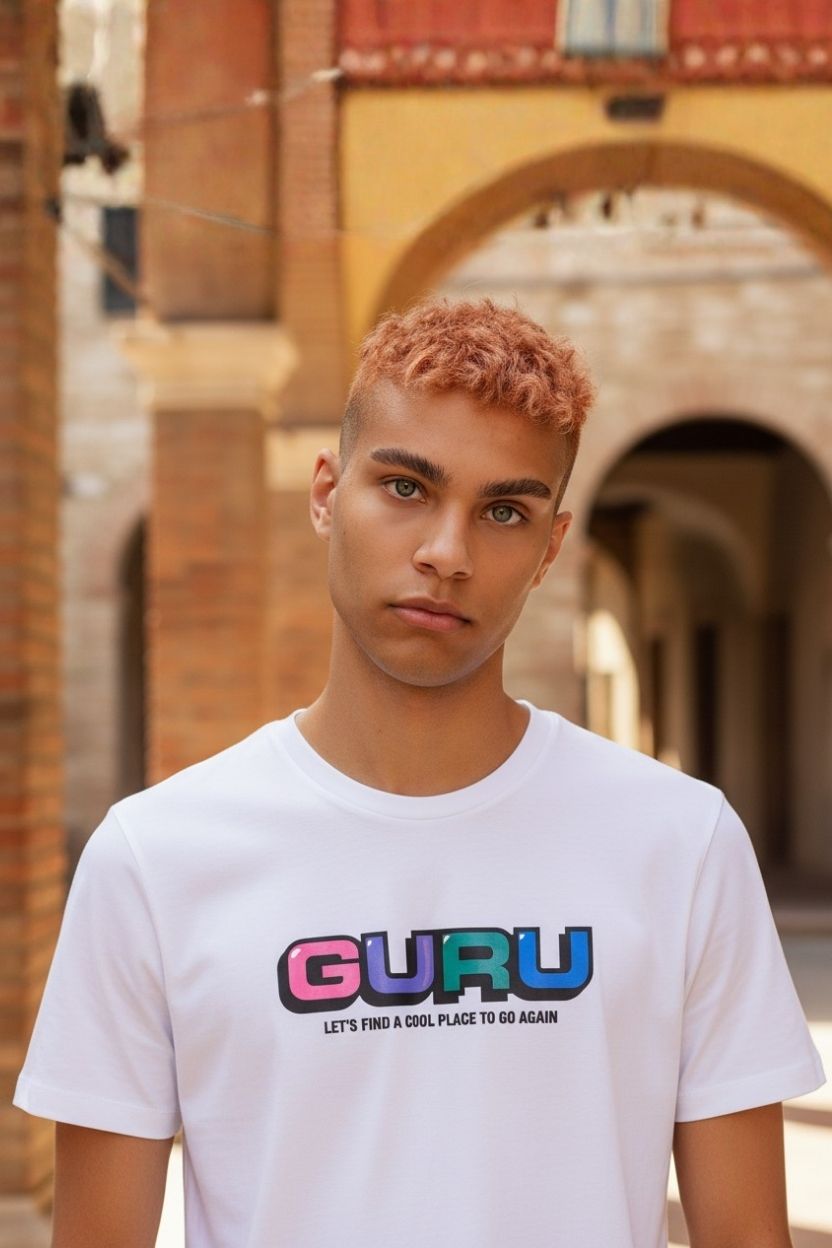 T-Shirt Uomo GURU Lettering Logo STYLE09