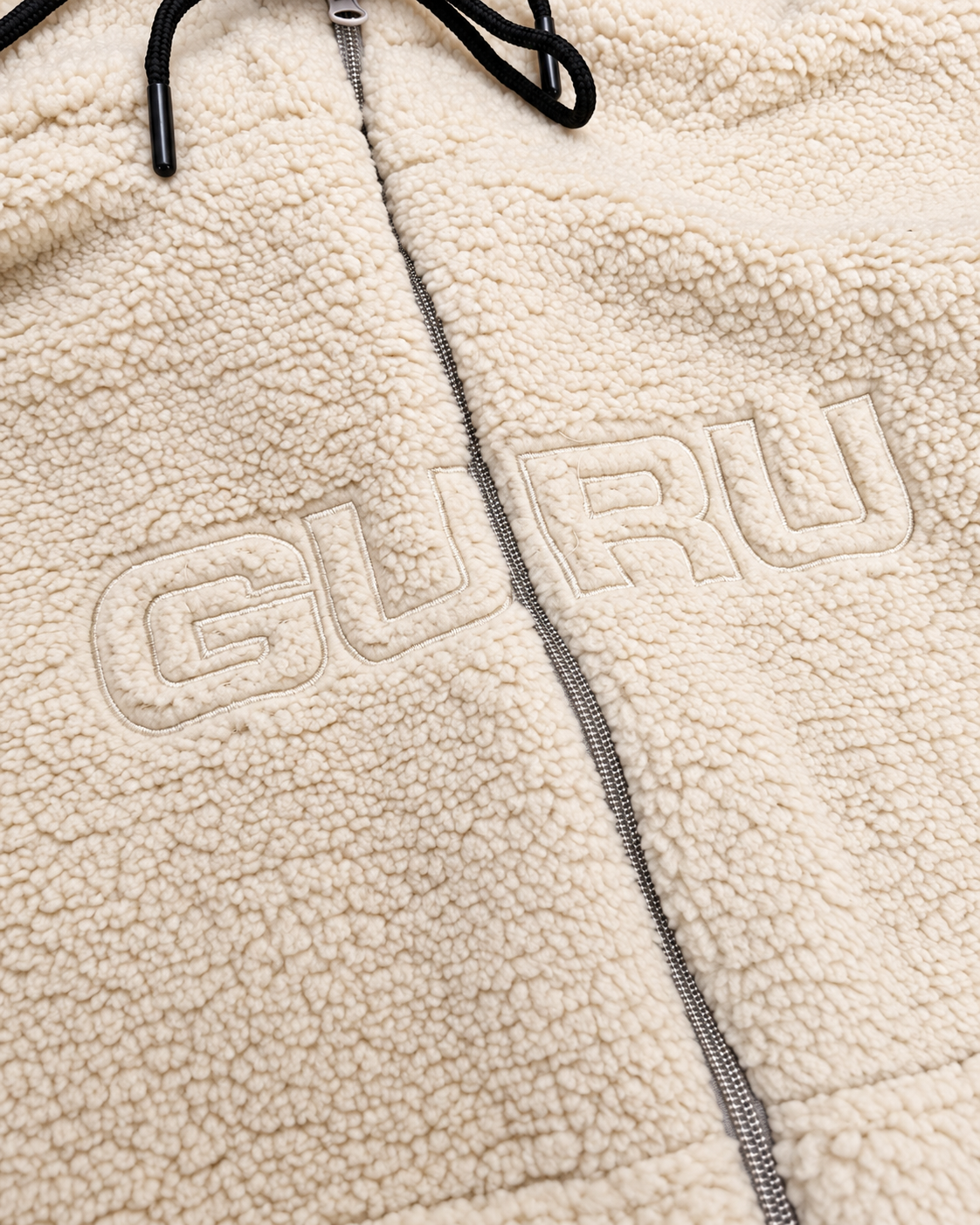 GURU Women's Teddy Hoodie with Zip – Sherpa Effect GD107