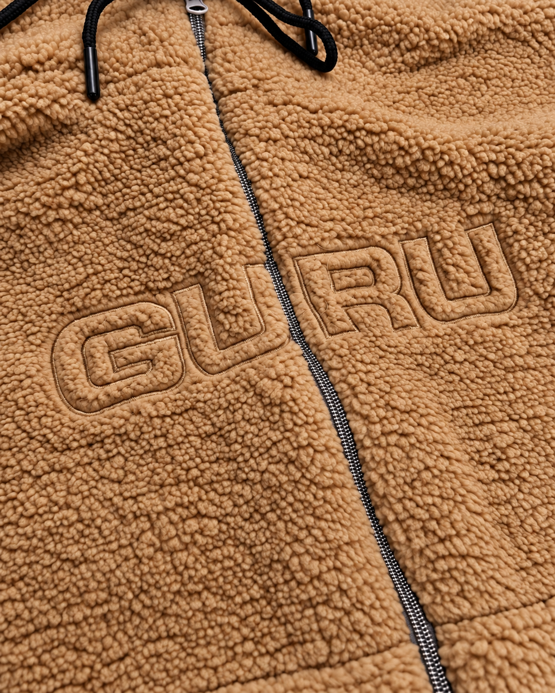GURU Women's Teddy Hoodie with Zip – Sherpa Effect GD107