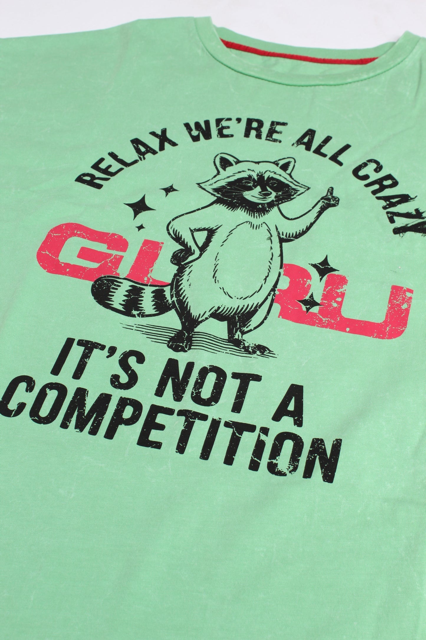 Crop T-shirt Femme Bloom "Relax We're All Crazy" GW101
