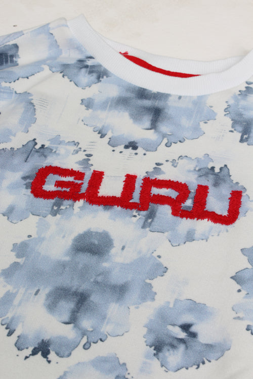 Carica immagine 1 in visualizzazione galleria. Felpa Donna Bloom con Stampa Floreale All-Over e Ricamo GURU GW201