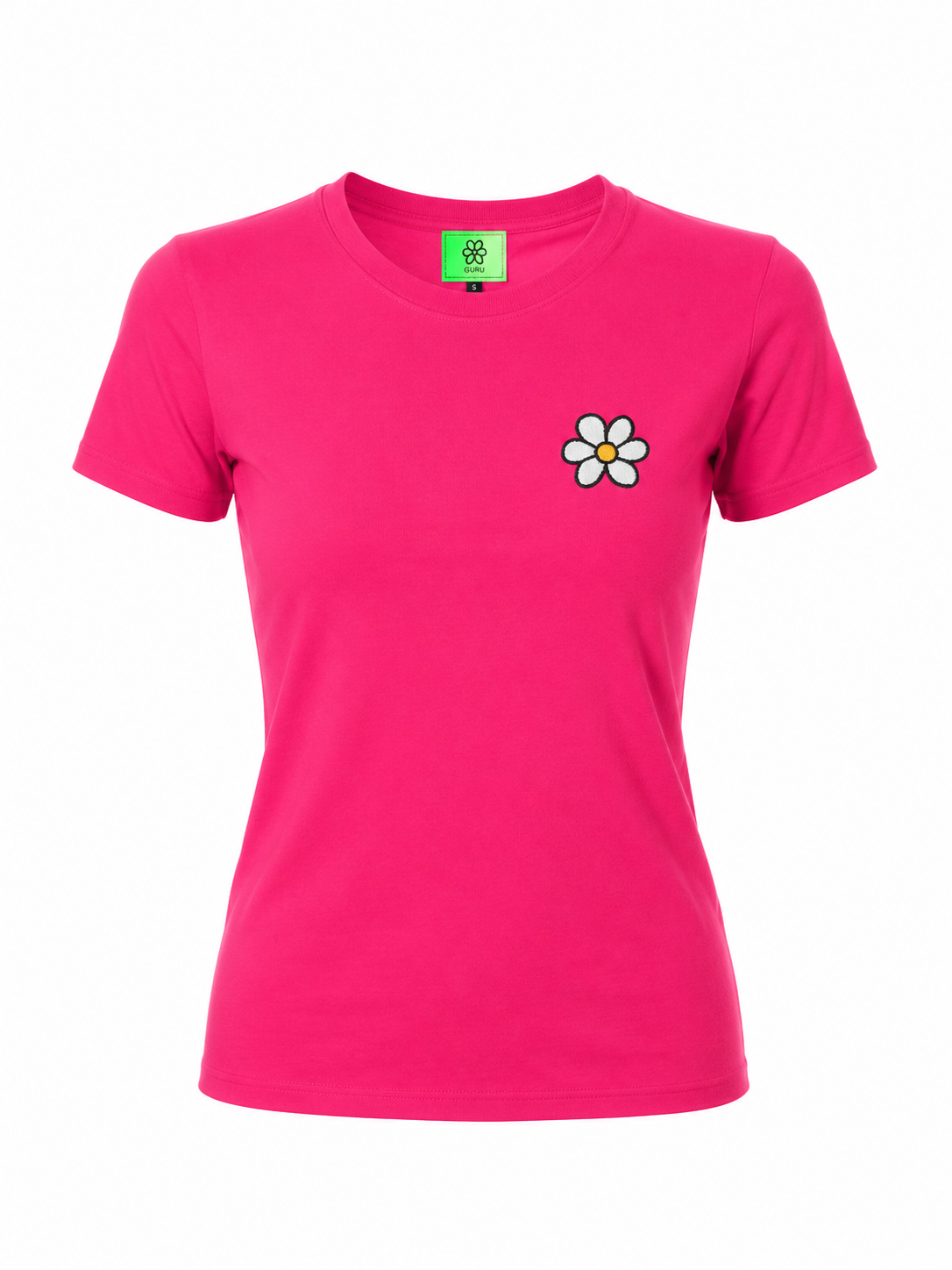 T-shirt Donna GURU Flower Ricamo 1306D