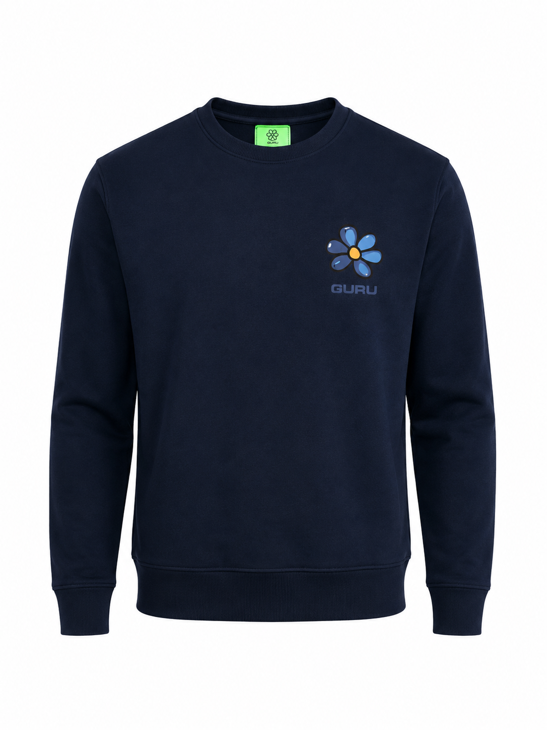 Felpa Uomo GURU Flower Tone Graphic Girocollo STYLE 21