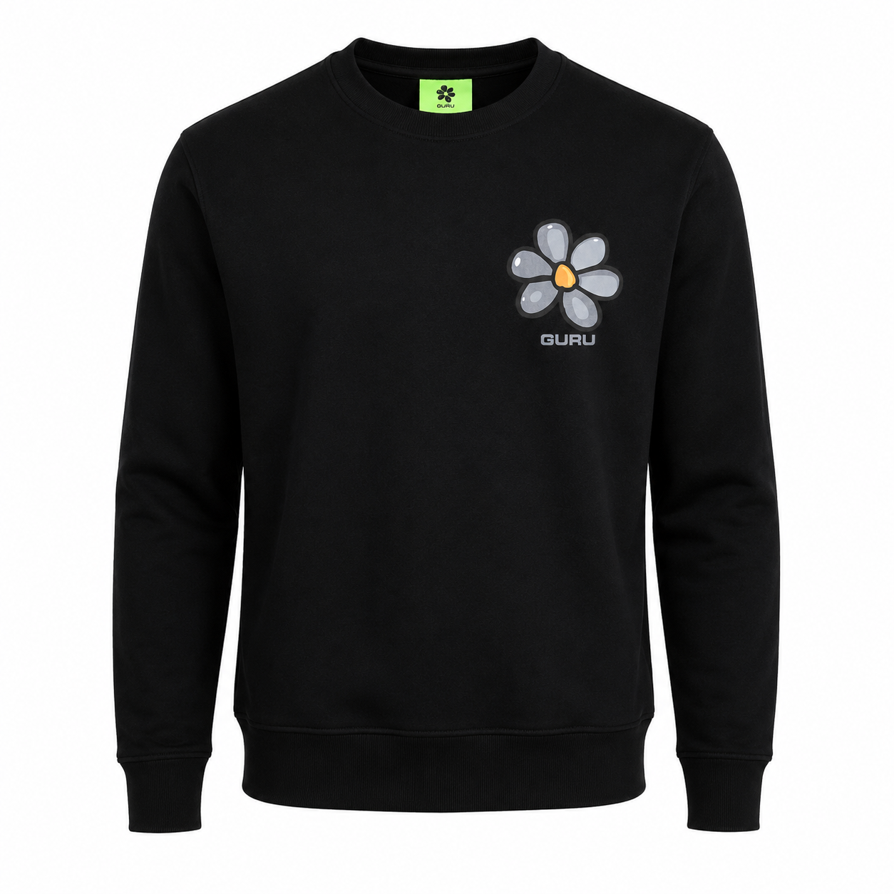 Felpa Uomo GURU Flower Tone Graphic Girocollo STYLE 21