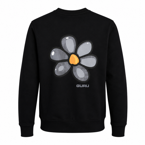 Carica immagine 1 in visualizzazione galleria. Felpa Uomo GURU Flower Tone Graphic Girocollo STYLE 21
