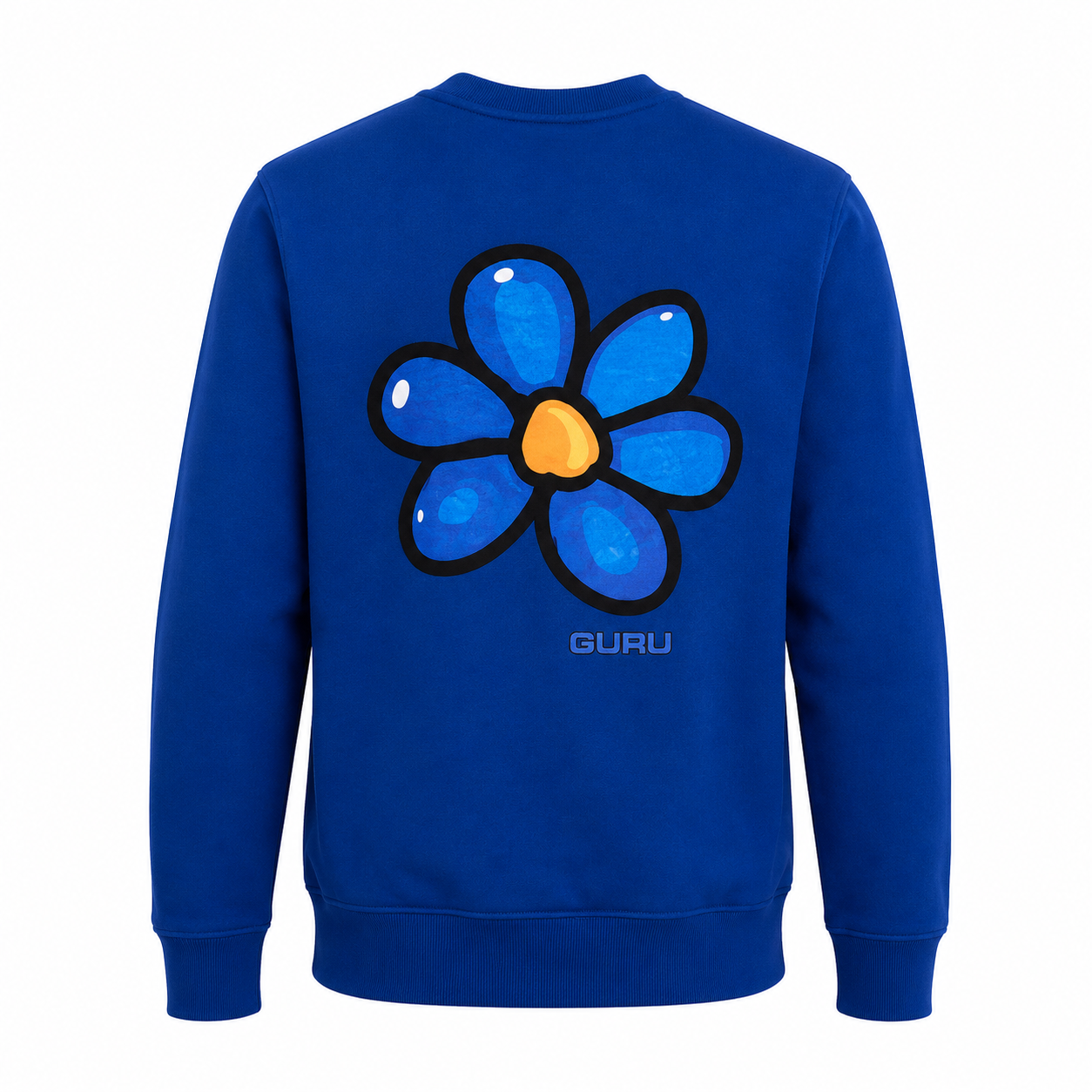 Felpa Uomo GURU Flower Tone Graphic Girocollo STYLE 21
