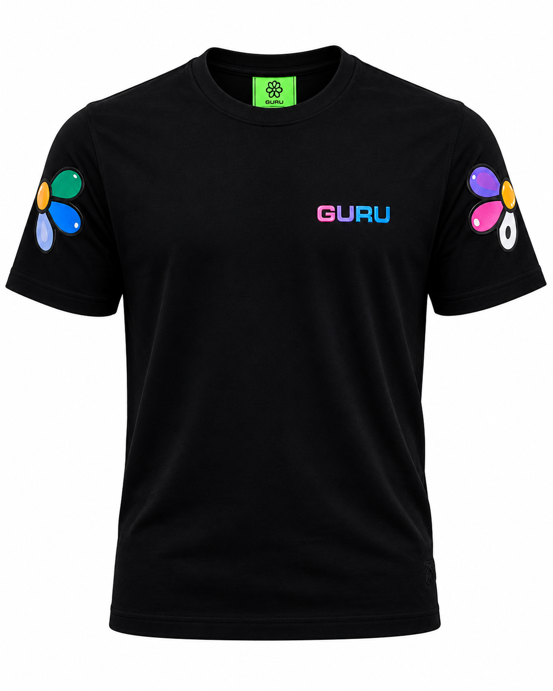 T-shirt homme GURU manches fleuries Graphique STYLE08