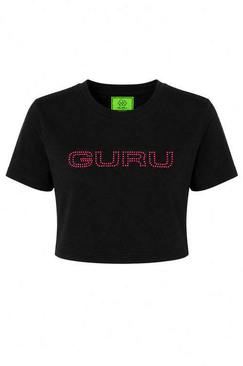 Charger l'image 1 dans la galerie. T-shirt Femme Courte GURU Fleur Application 1303