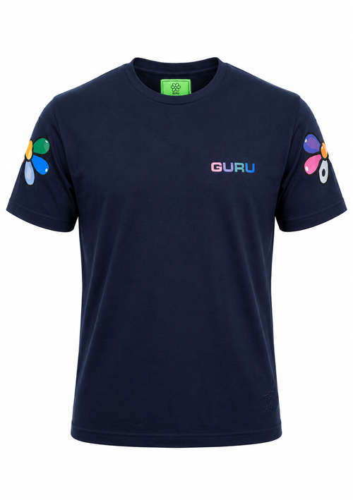 Charger l'image 1 dans la galerie. T-shirt homme GURU manches fleuries Graphique STYLE08