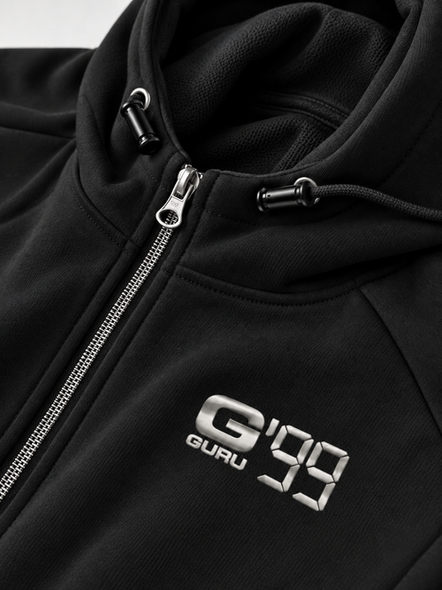 Load image 1 in gallery view. Guru G99 men's full-zip hooded sweatshirt - G99 U7