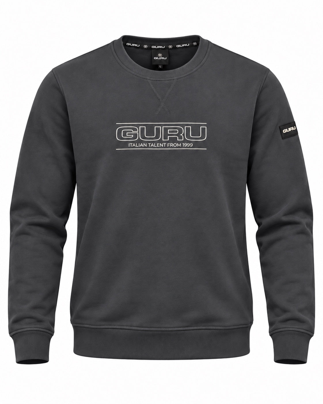 Felpa uomo GURU GU1106 antracite – fronte