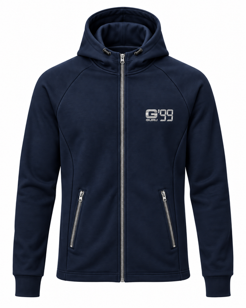 Load image 1 in gallery view. Guru G99 men's full-zip hooded sweatshirt - G99 U7