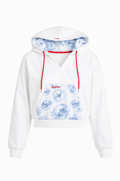 Carica immagine 1 in visualizzazione galleria. Bloom Hoodie Donna GURU con Stampa Floreale GW202