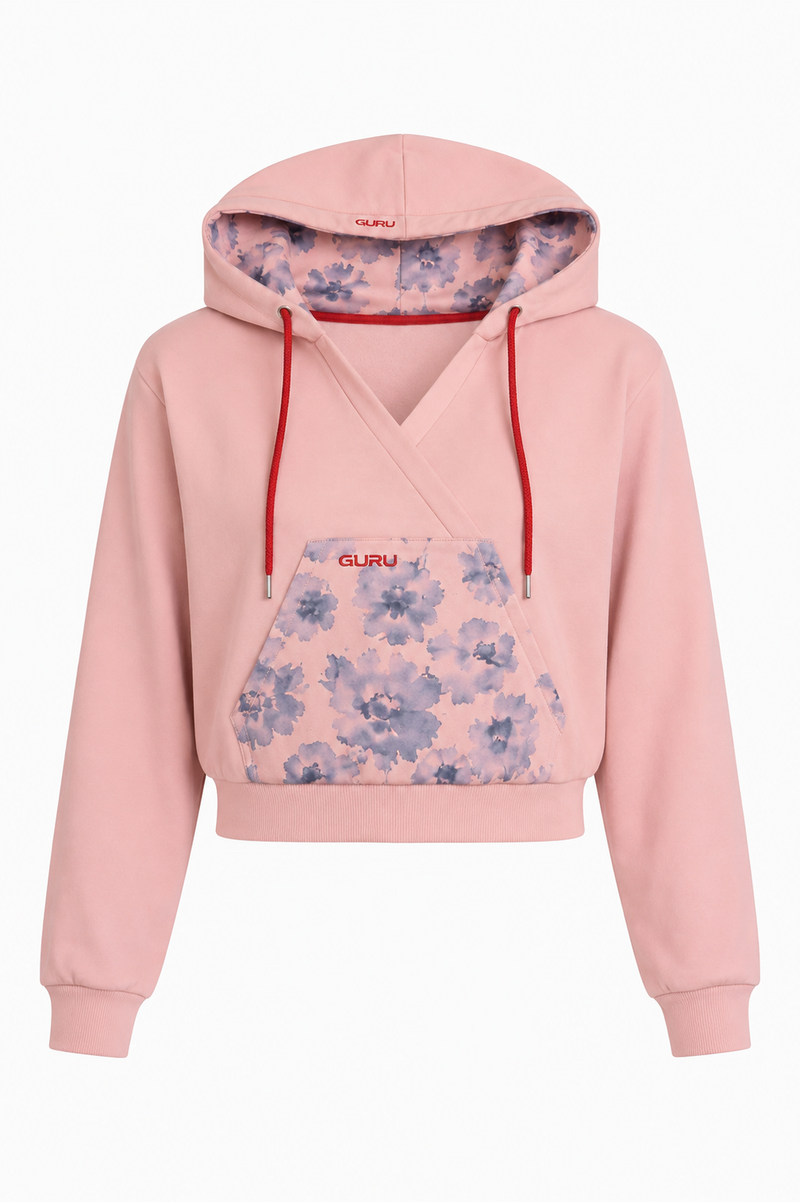 Sweat à capuche femme Bloom GURU avec imprimé floral GW202