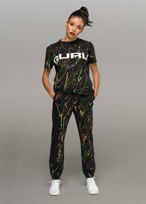 Pantalone Jogging Donna "GURU" Paint Splatter 1212
