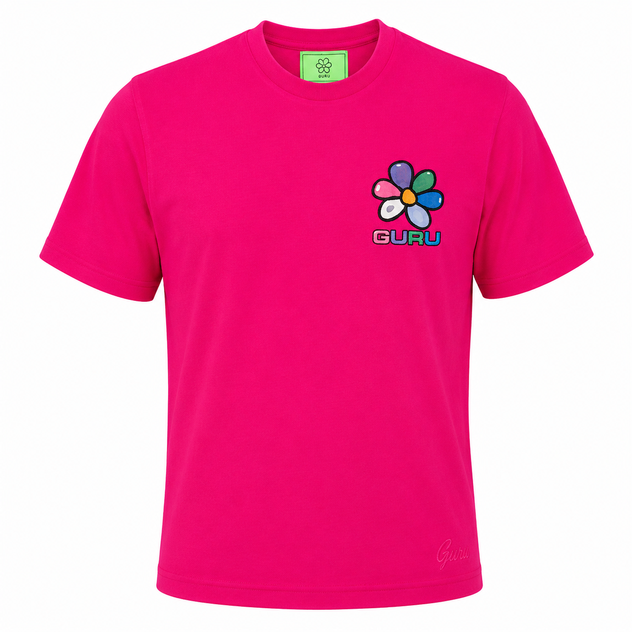 T-Shirt Uomo GURU Flower Back Graphic STYLE10