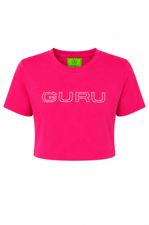 Charger l'image 1 dans la galerie. T-shirt Femme Courte GURU Fleur Application 1303