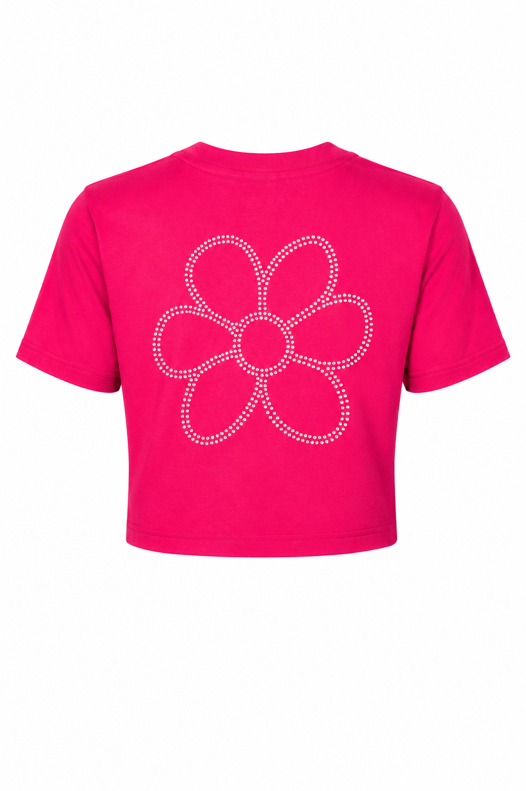 T-shirt Femme Courte GURU Fleur Application 1303