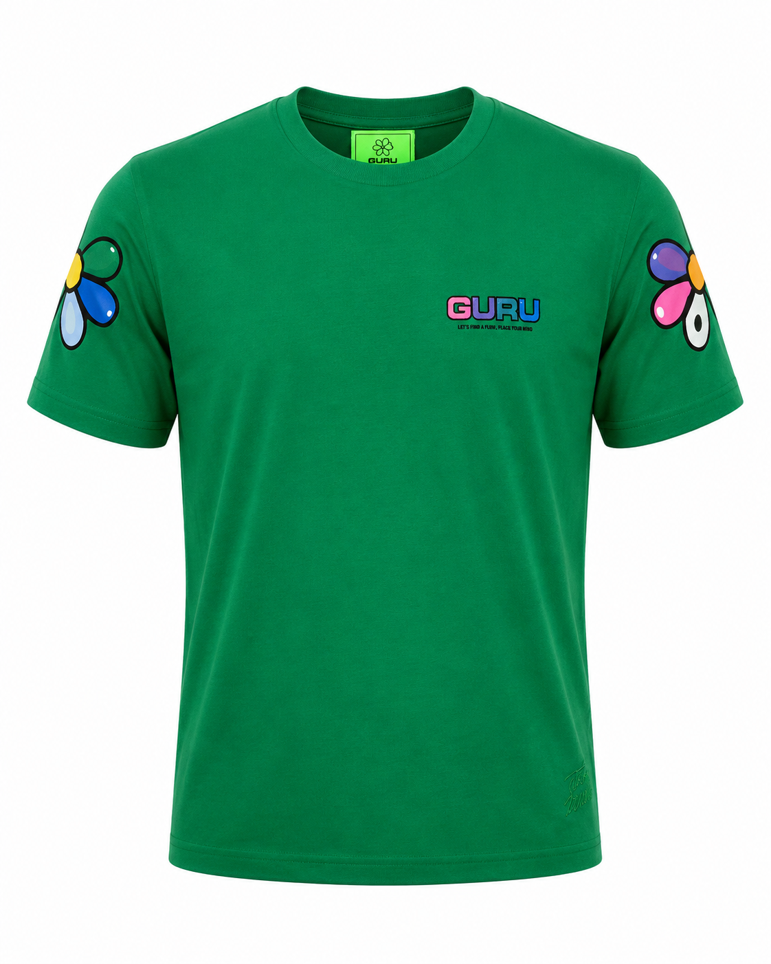 T-shirt homme GURU manches fleuries Graphique STYLE08