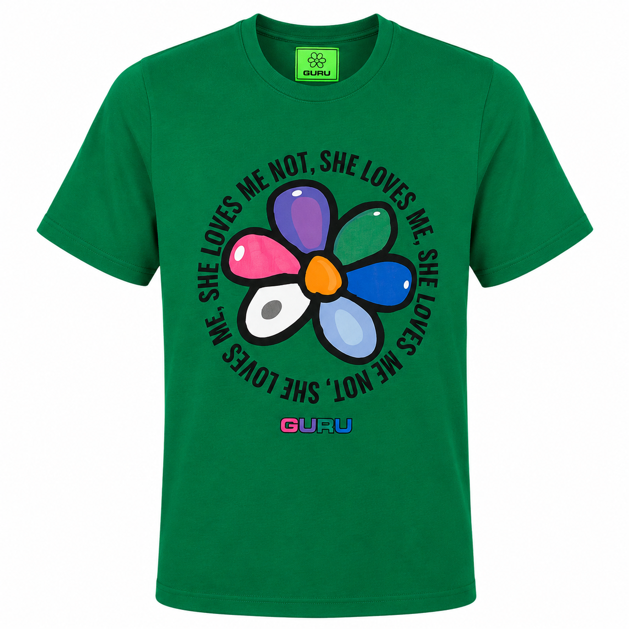 T-Shirt Uomo GURU Flower Statement Graphic STYLE11