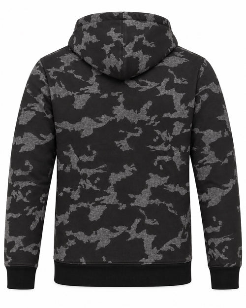 Carica immagine 1 in visualizzazione galleria. Felpa uomo GURU 1122 full zip mimetica nero - retro