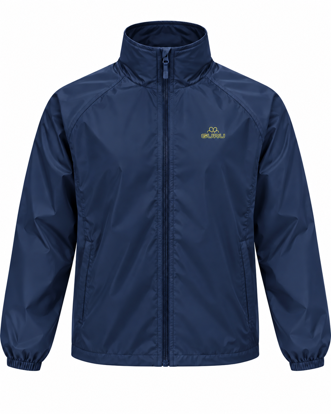 Giacca antivento GURU blu, tasche senza zip e fondo senza cordini