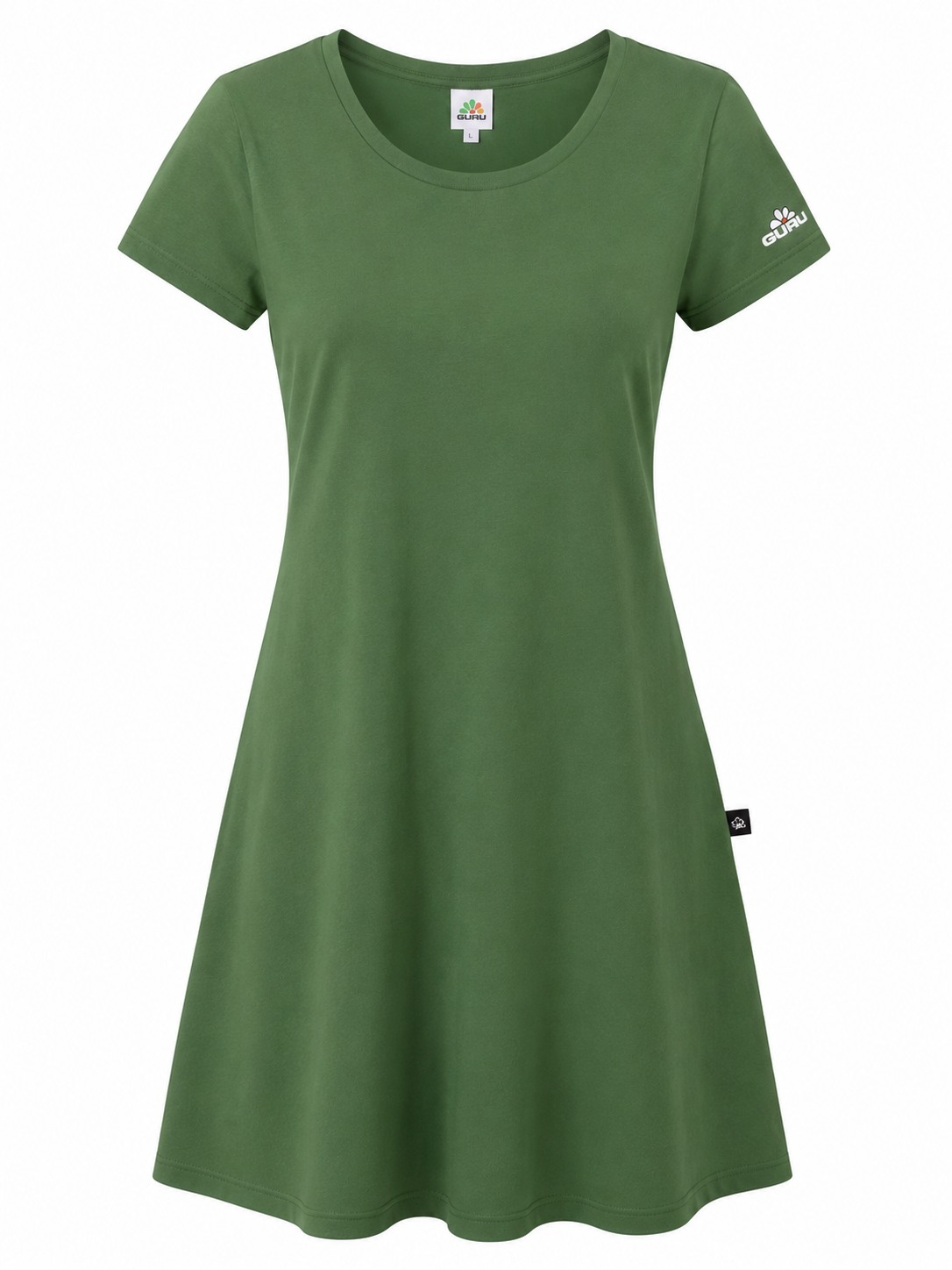 Vestito Donna Guru in Jersey con Logo sulla Manica GD6302