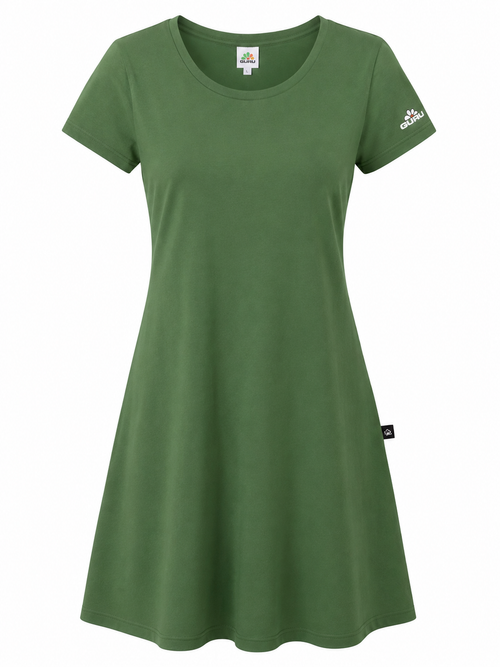 Charger l'image 1 dans la galerie. Vestito Donna Guru in Jersey con Logo sulla Manica GD6302