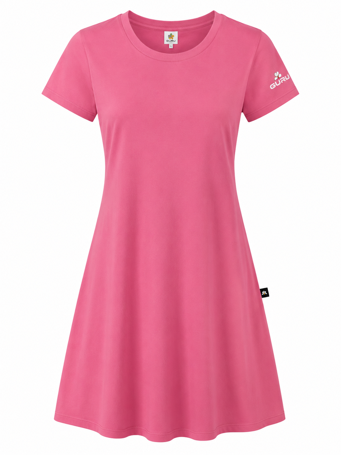 Vestito Donna Guru in Jersey con Logo sulla Manica GD6302
