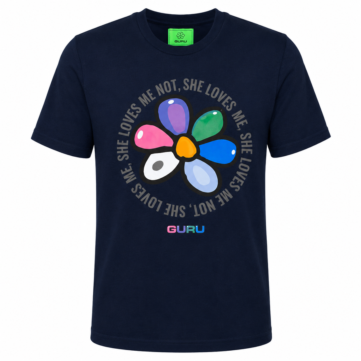 T-Shirt Uomo GURU Flower Statement Graphic STYLE11