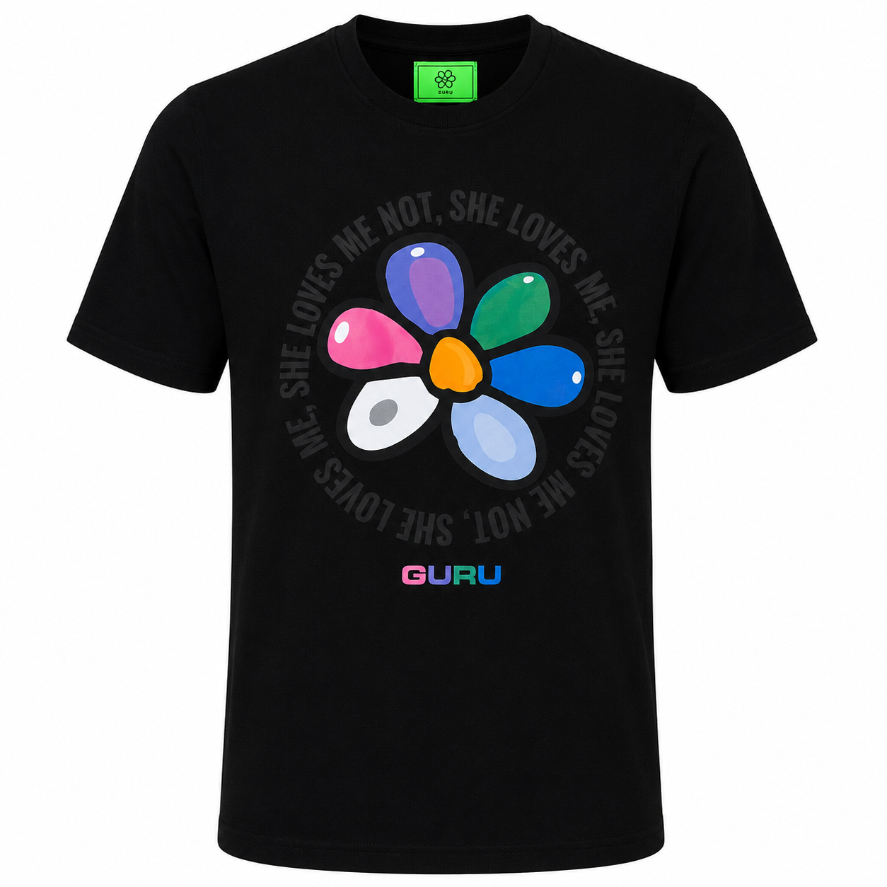 T-Shirt Uomo GURU Flower Statement Graphic STYLE11