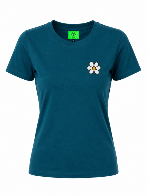 Carica immagine 1 in visualizzazione galleria. T-shirt Donna GURU Flower Ricamo 1306D
