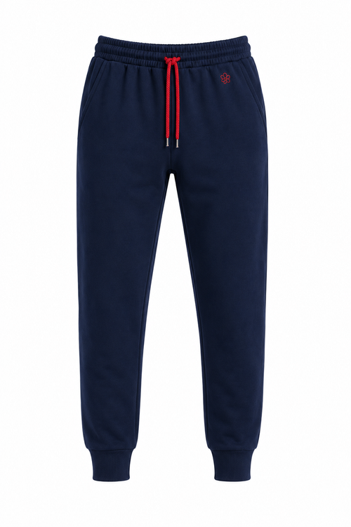 Load image 1 in gallery view. Pantaloni Uomo Felpa Bloom con Coulisse Rossa GM131