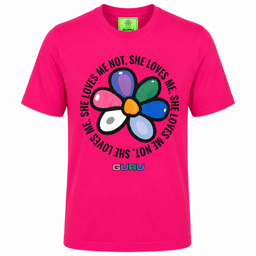 Load image 1 in gallery view. T-Shirt Uomo GURU Flower Statement Graphic STYLE11