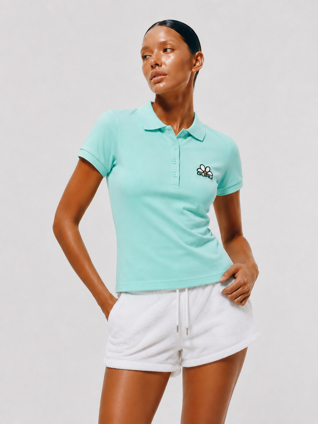 Polo femme brodée GD2514