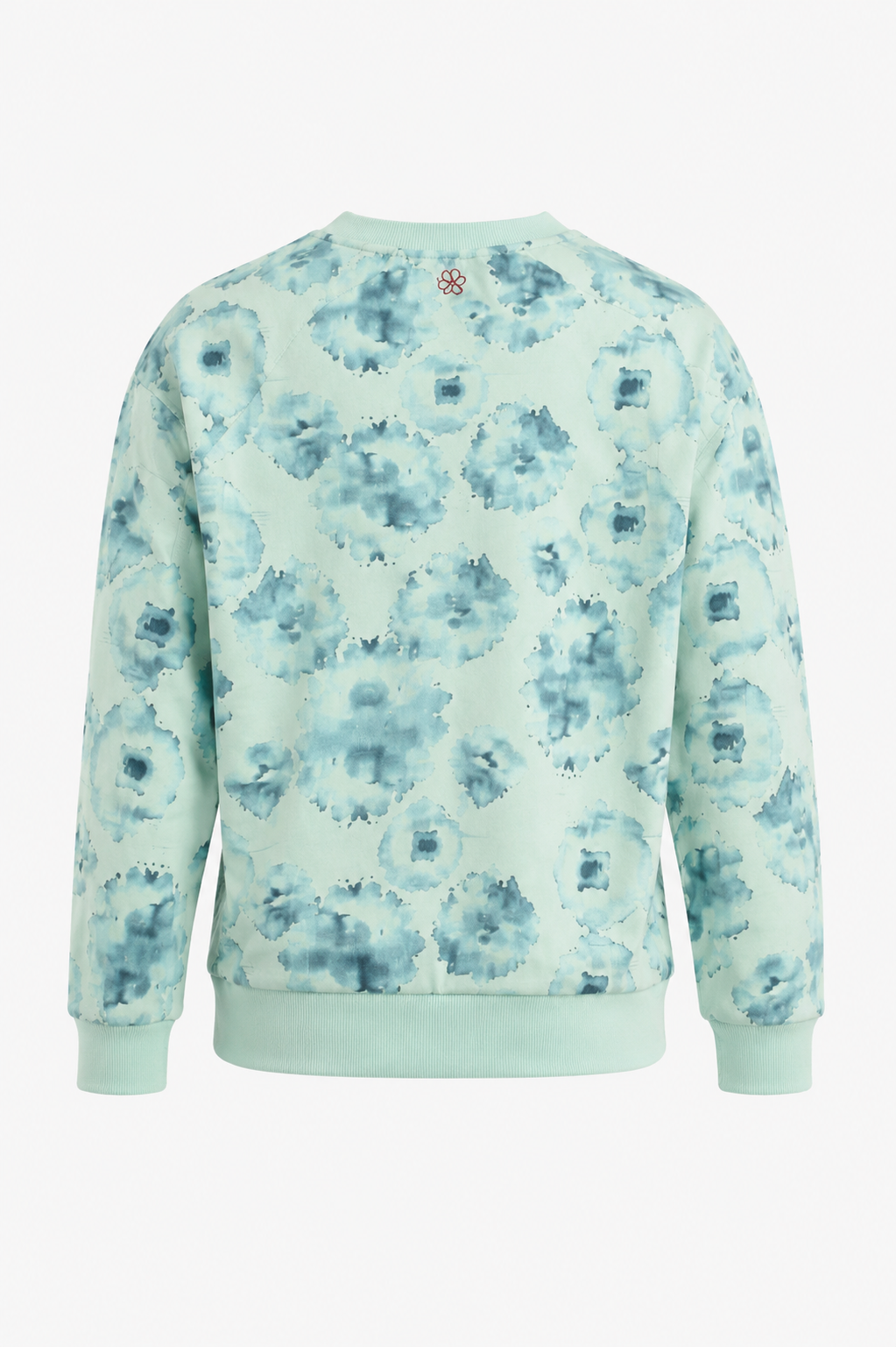 Felpa Donna Bloom con Stampa Floreale All-Over e Ricamo GURU GW201