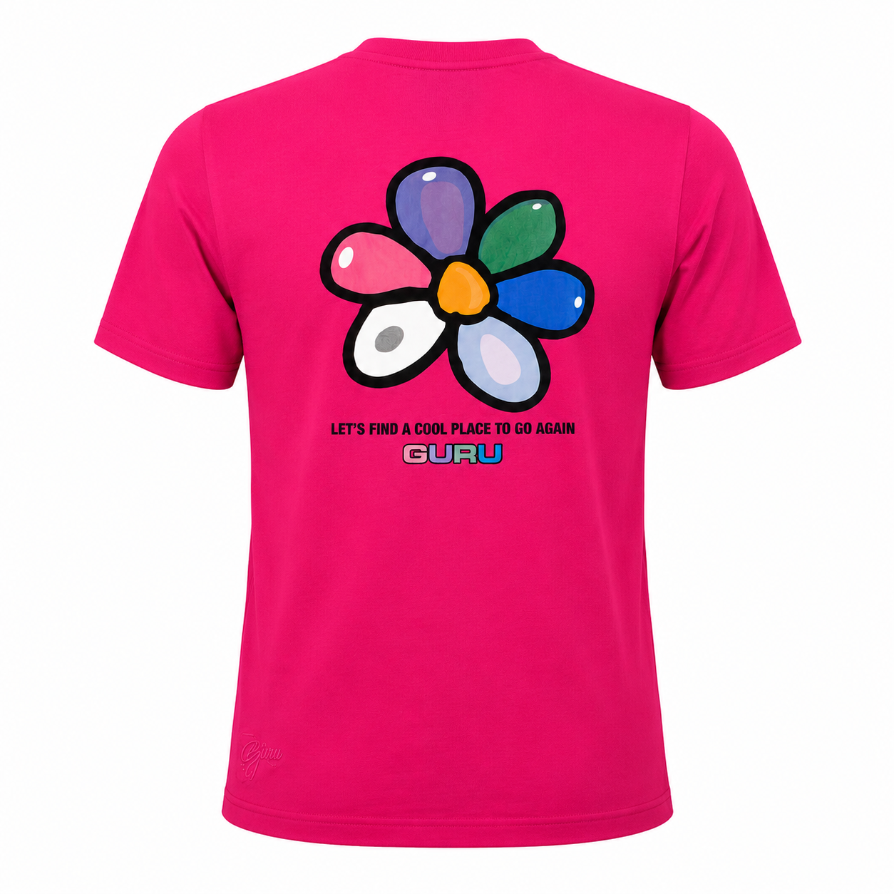 T-Shirt Uomo GURU Flower Back Graphic STYLE10