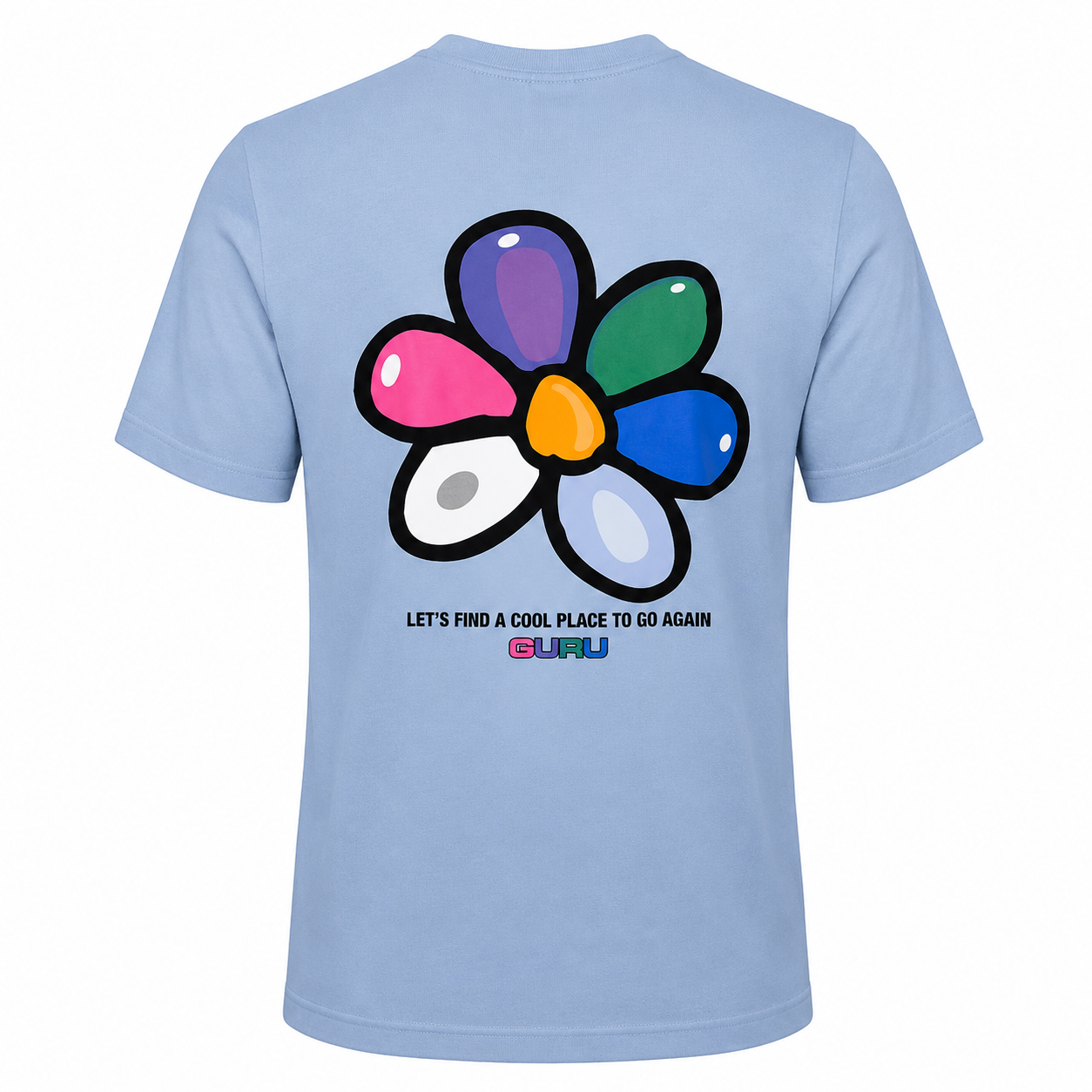 T-Shirt Uomo GURU Flower Back Graphic STYLE10