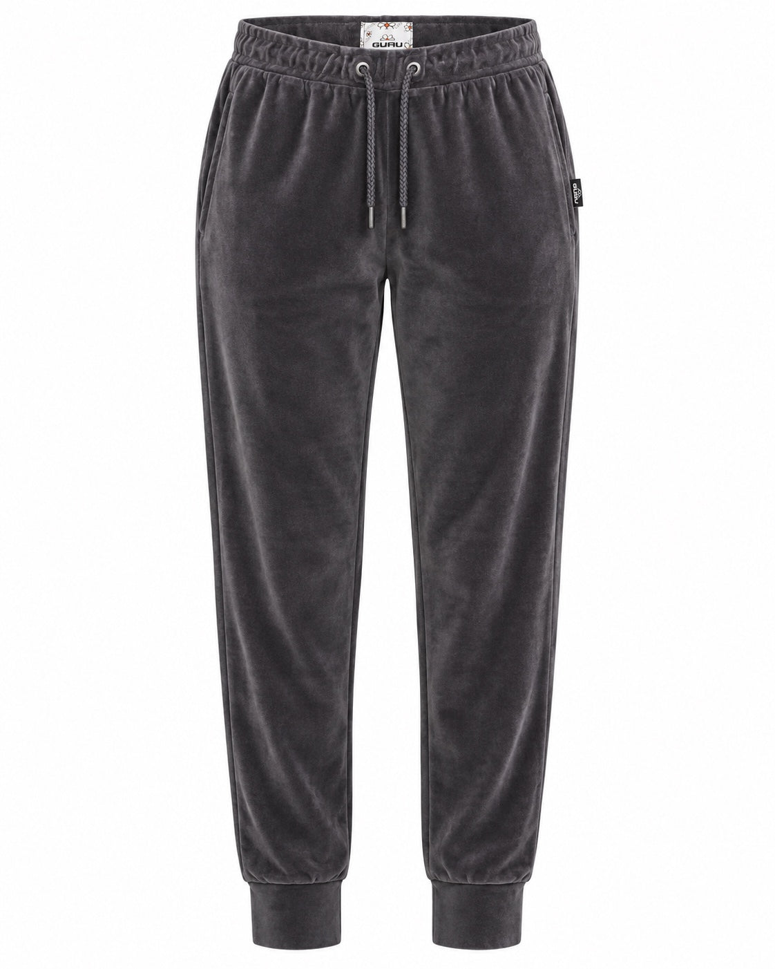 Pantalone donna GURU T62G1 05054 in velluto grigio antracite – vista frontale