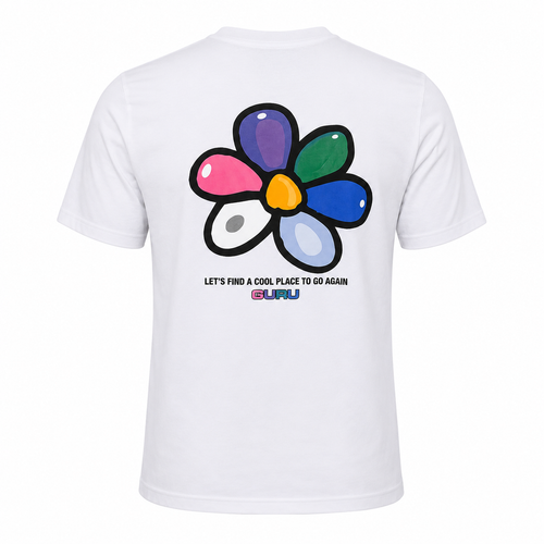 Load image 1 in gallery view. T-Shirt Uomo GURU Flower Back Graphic STYLE10