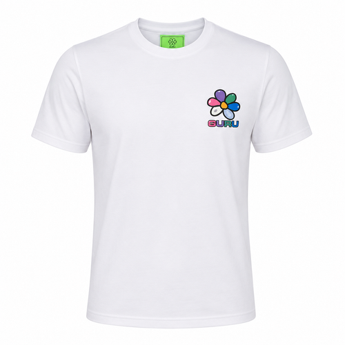 Load image 1 in gallery view. T-Shirt Uomo GURU Flower Back Graphic STYLE10