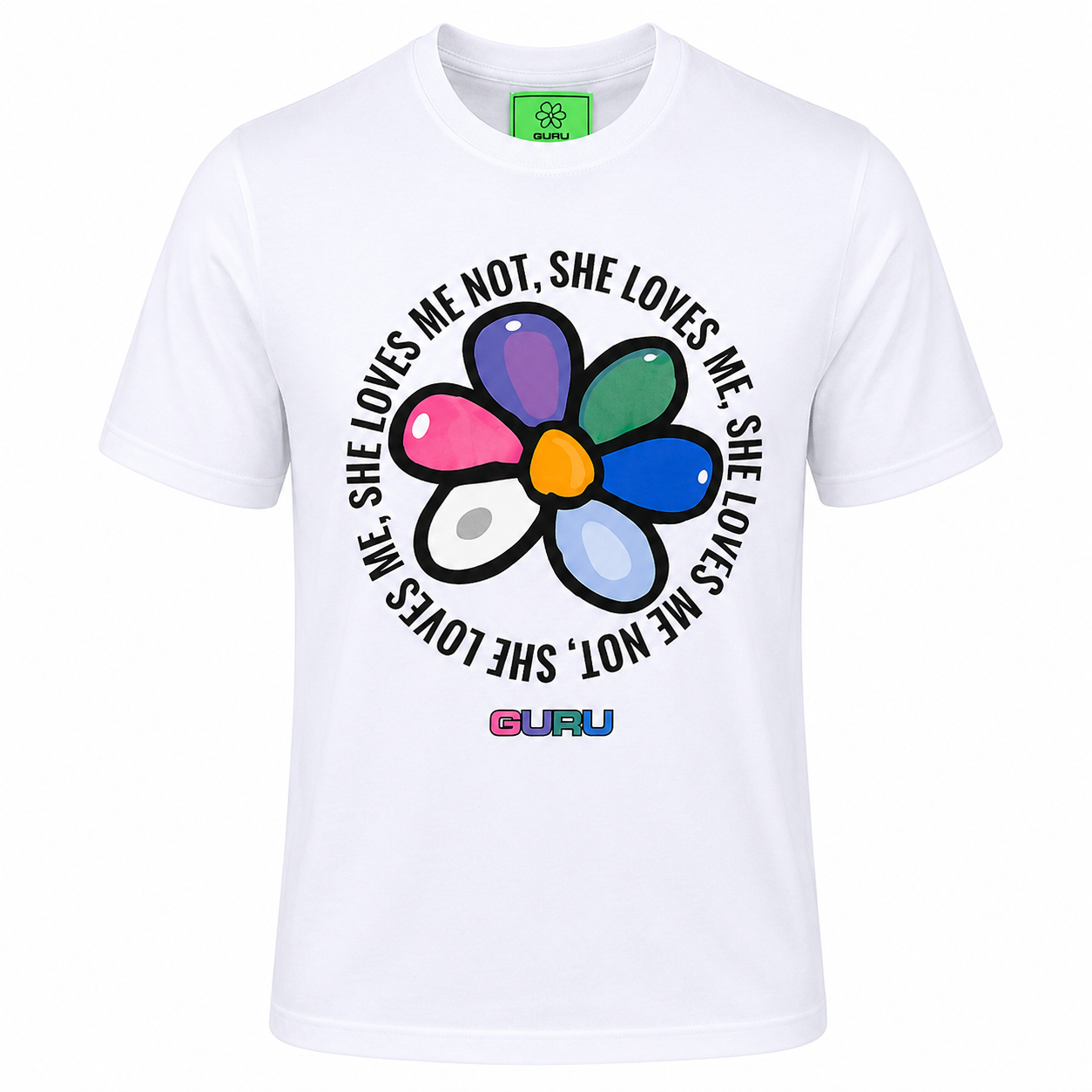 T-Shirt Uomo GURU Flower Statement Graphic STYLE11
