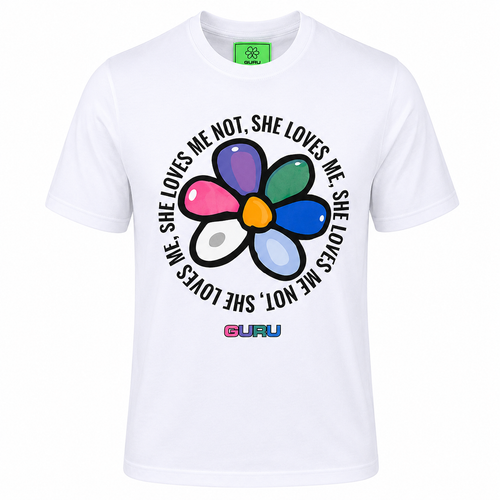 Load image 1 in gallery view. T-Shirt Uomo GURU Flower Statement Graphic STYLE11